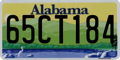 AL license plate 65CT184