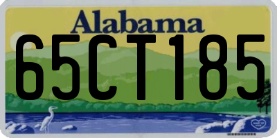 AL license plate 65CT185