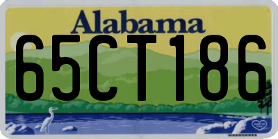 AL license plate 65CT186