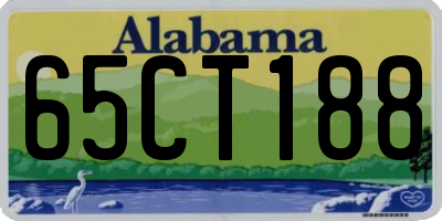 AL license plate 65CT188