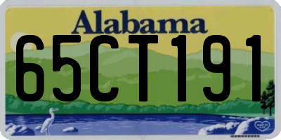AL license plate 65CT191