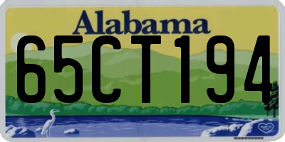 AL license plate 65CT194