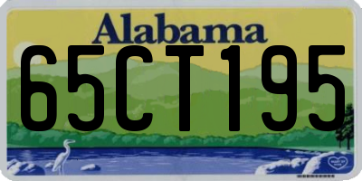 AL license plate 65CT195