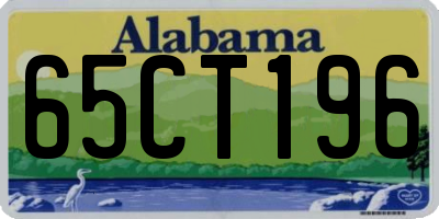 AL license plate 65CT196
