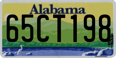 AL license plate 65CT198