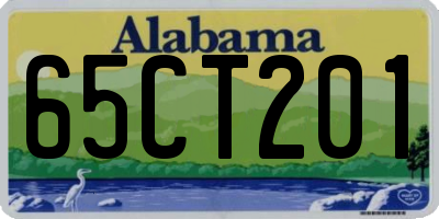 AL license plate 65CT201
