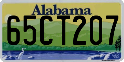 AL license plate 65CT207