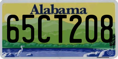 AL license plate 65CT208
