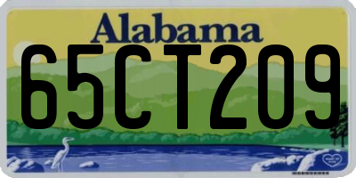 AL license plate 65CT209