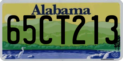 AL license plate 65CT213