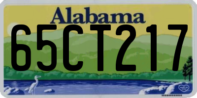AL license plate 65CT217