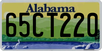 AL license plate 65CT220