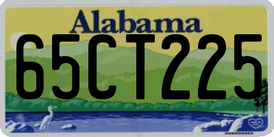 AL license plate 65CT225