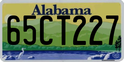 AL license plate 65CT227
