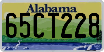 AL license plate 65CT228