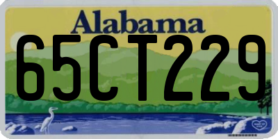 AL license plate 65CT229