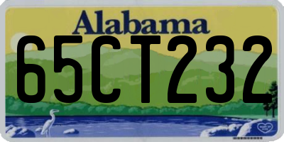 AL license plate 65CT232