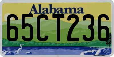 AL license plate 65CT236
