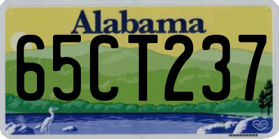 AL license plate 65CT237