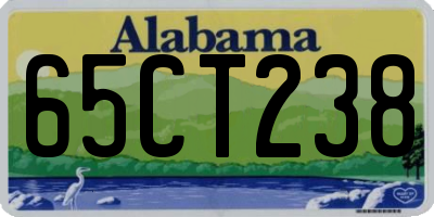 AL license plate 65CT238