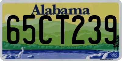 AL license plate 65CT239