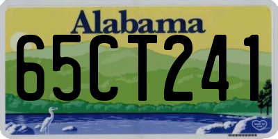 AL license plate 65CT241