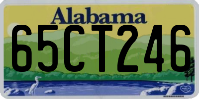 AL license plate 65CT246