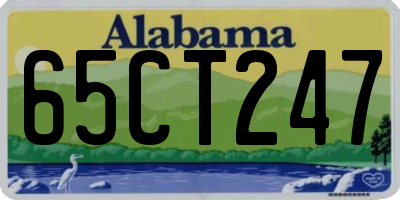 AL license plate 65CT247