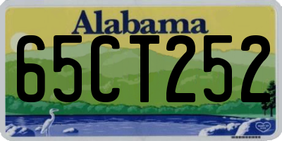 AL license plate 65CT252