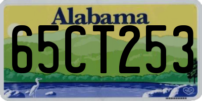 AL license plate 65CT253