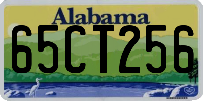 AL license plate 65CT256