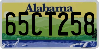 AL license plate 65CT258