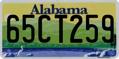 AL license plate 65CT259