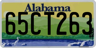 AL license plate 65CT263