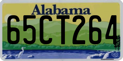 AL license plate 65CT264