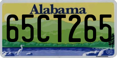 AL license plate 65CT265