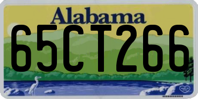 AL license plate 65CT266