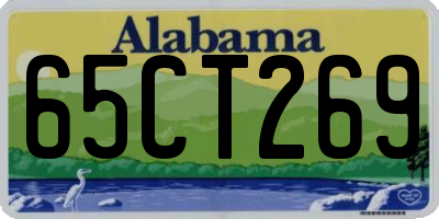 AL license plate 65CT269