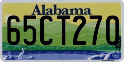 AL license plate 65CT270
