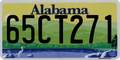 AL license plate 65CT271