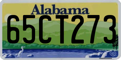 AL license plate 65CT273