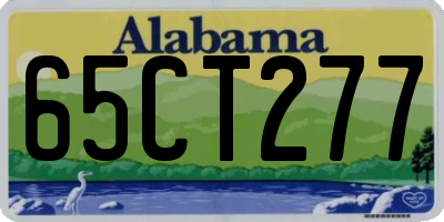 AL license plate 65CT277