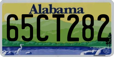 AL license plate 65CT282
