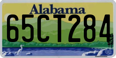AL license plate 65CT284