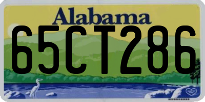 AL license plate 65CT286