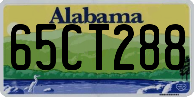 AL license plate 65CT288