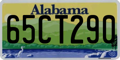 AL license plate 65CT290
