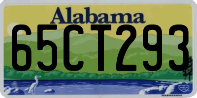 AL license plate 65CT293