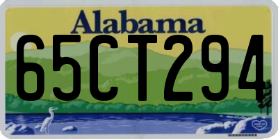 AL license plate 65CT294