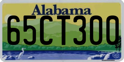 AL license plate 65CT300